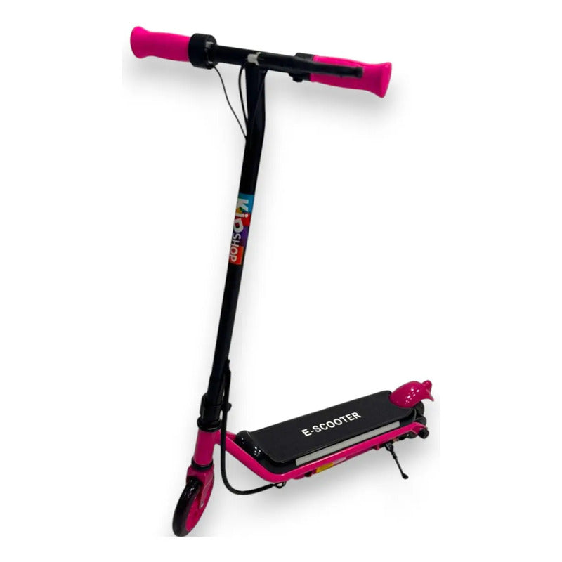 Patineta Scooter Eléctrico Con Luces Kidshop Pt08 Color Fucsia