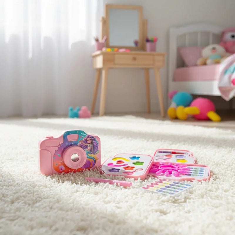 Set De Juguete Cámara De Maquillaje Belleza Portátil  X12491