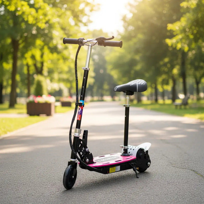 Patineta Eléctrica Metalizada Para Niños 8-13 Años