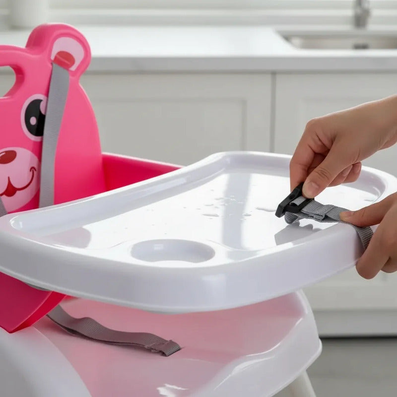 Silla Comedor Para Bebe Portátil Niños 4 En 1
