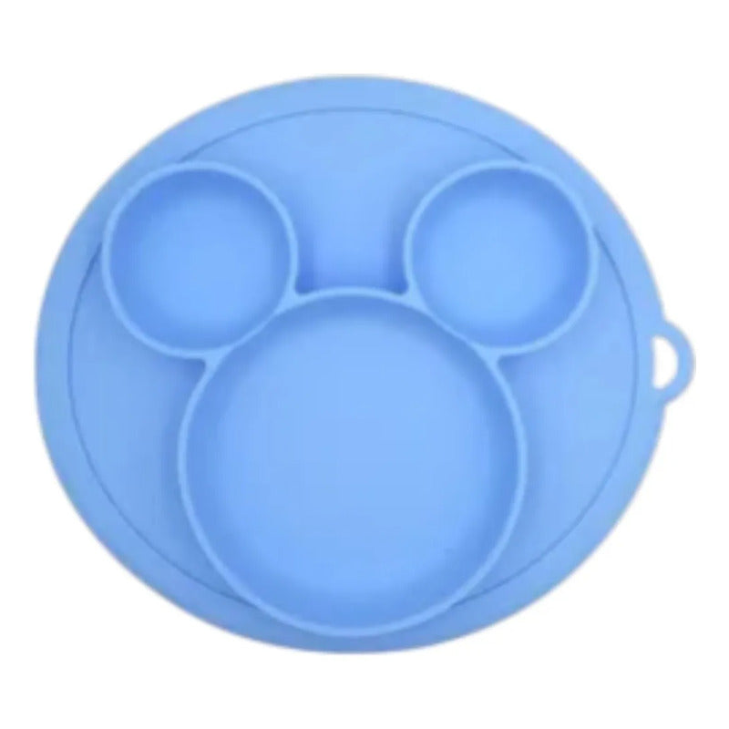 Plato En Silicona Bebe Antideslizante Colores Hydg-2