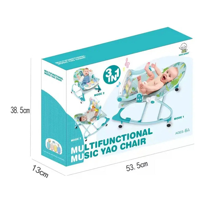 Silla Mecedora Musical Con Ruedas, Piano Musicales 7193