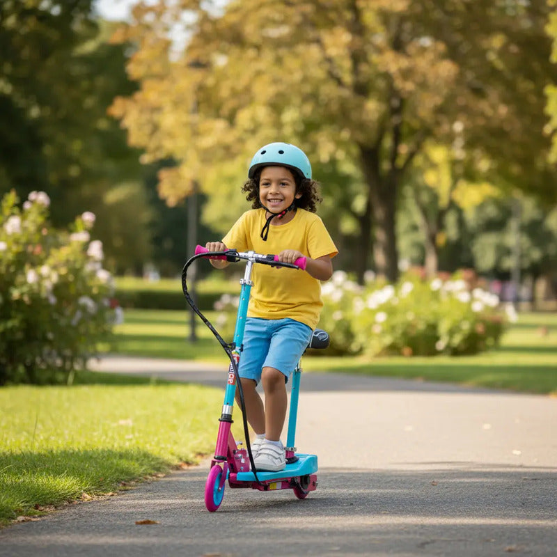 Patineta Scooter Eléctrico Kidshop Pt06 Con Silla