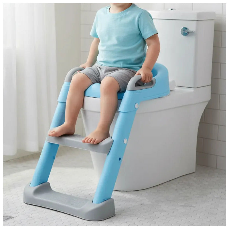 Escalera Baño Entrenamiento Inodoro Niños Os1 Rosado Azul