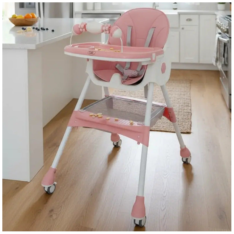 Silla Comedor Juguetes Para Bebe Freno Plegable Con Ruedas