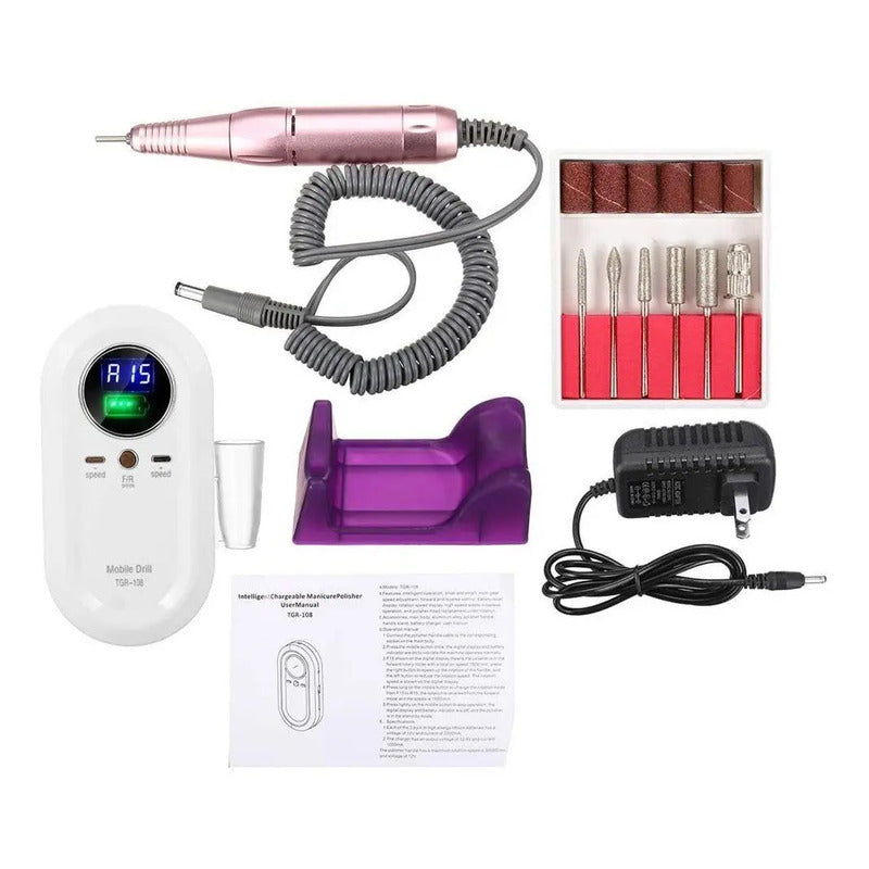 Pulidor De Uñas Recargable Portatil Uñas Acrilicas Gel