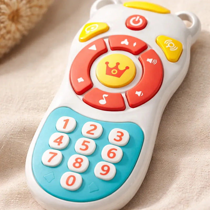 Control Didáctico Huanger Con Sonido Y Luces For Tv Para Bebés Aprende Inglés