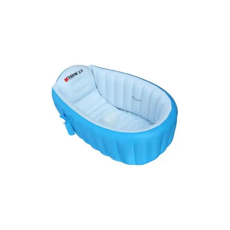 Tina Bañera Inflable Para Bebés Baby Bath Color Azul