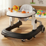 Caminador Andadera Llantas Silicona Musical Con Luces K229-3 Color Negro