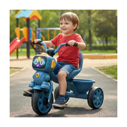 Triciclo Infantil Robots Con Música Y Cesta Tr-068