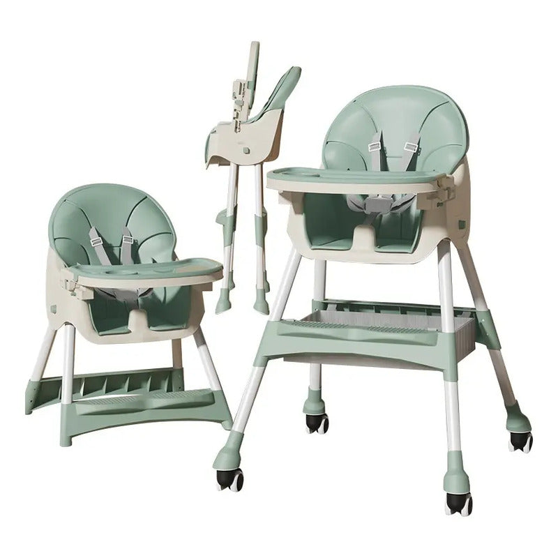 Silla Comedor Para Bebe Plegable Con Ruedas 555-13a