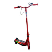 Patineta Scooter Eléctrico Con Luces Kidshop Pt10 Color Rojo