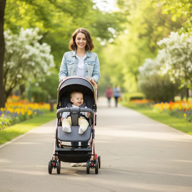 Coche Paseador Para Bebe Tipo Maleta + Toldillo 609-1