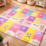 Tapete De Juego Plegable Gateo Bebé 200x180 Cm Doble Faz Conejo-tren