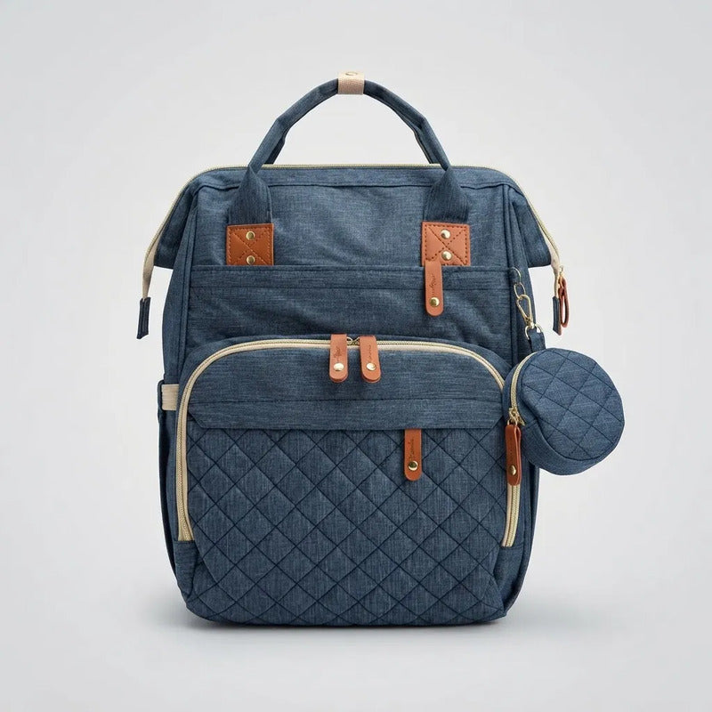Pañalera Bebe Funcional Múltiples Compartimentos 11519-15 Azul Unicolor