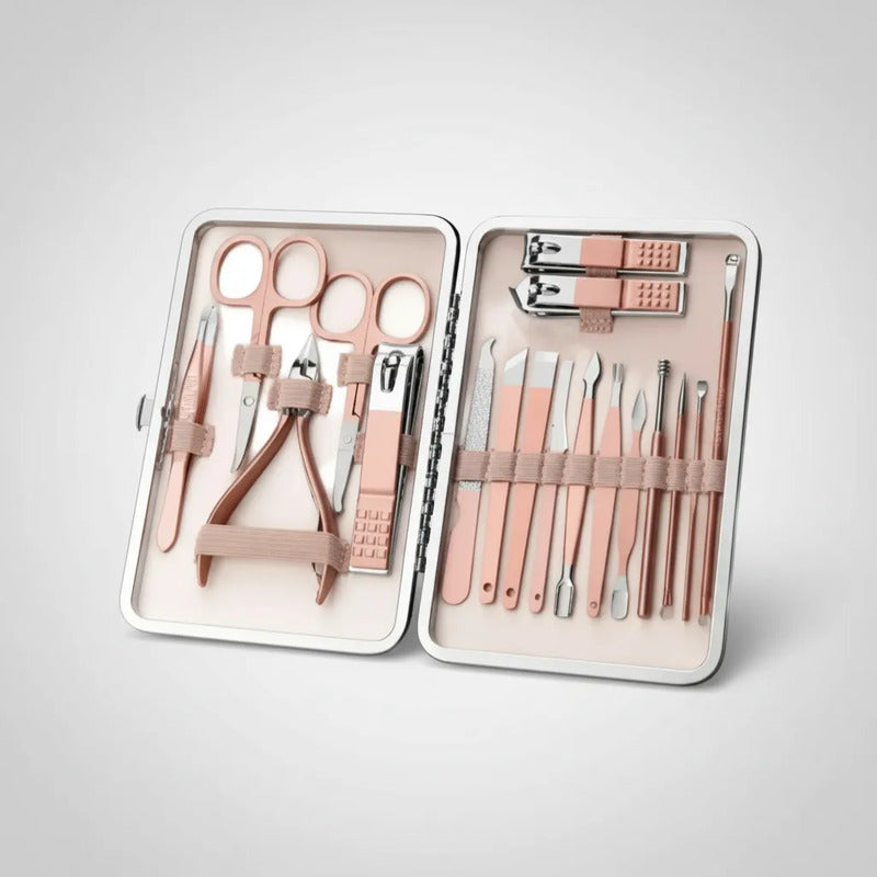 Kit Manicura Pedicura Genérica 2024, 18 Piezas Completo