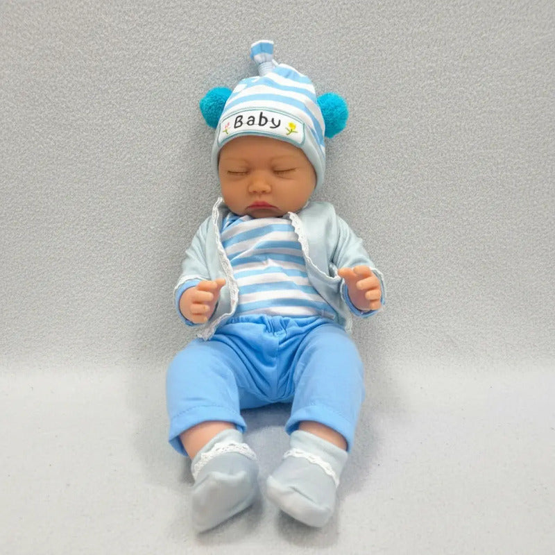 Bebé Realista 55cm Silicona + Accesorios M-647