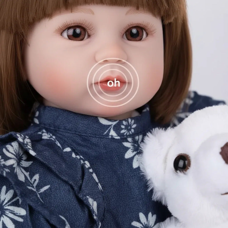 Bebe Aspecto Realista Función De Sonido 45 Cm  Oso 633
