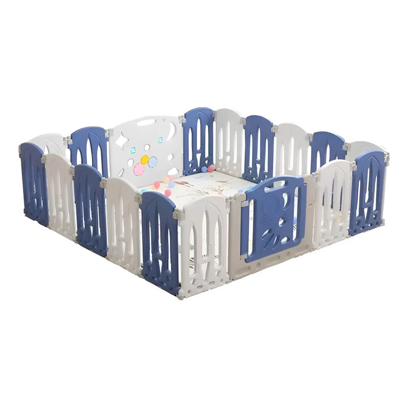 Corral Para Bebe Corralito De Juegos Plegable Infantil Color Azul