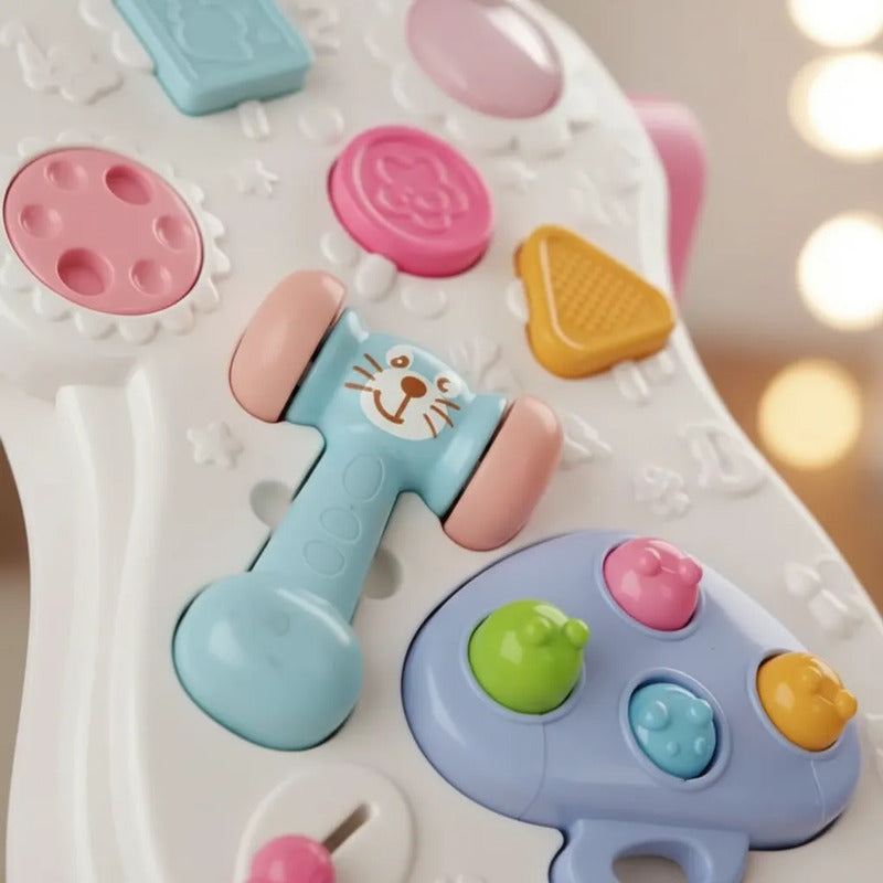 Andadera Musical Didáctica Para Bebés Con Sonido Azul 999c-t Rosa