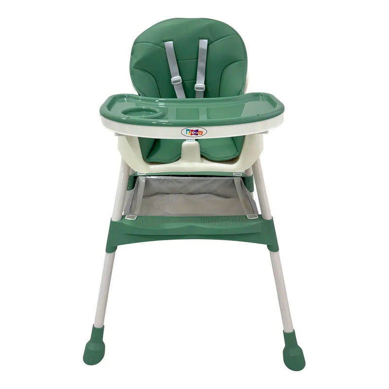 Silla De Comer 3 En 1 Kidshop Cy006 Plegable Green Verde Verde Oscuro