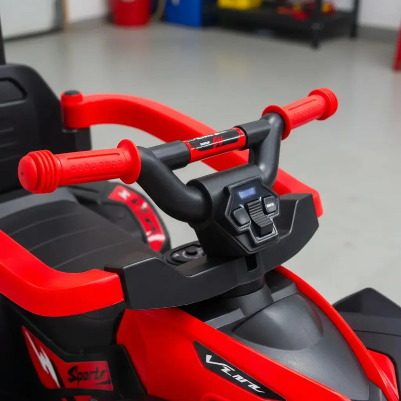 Cuatrimoto Montable Paseador Kidshop Fg-01 Color Rojo