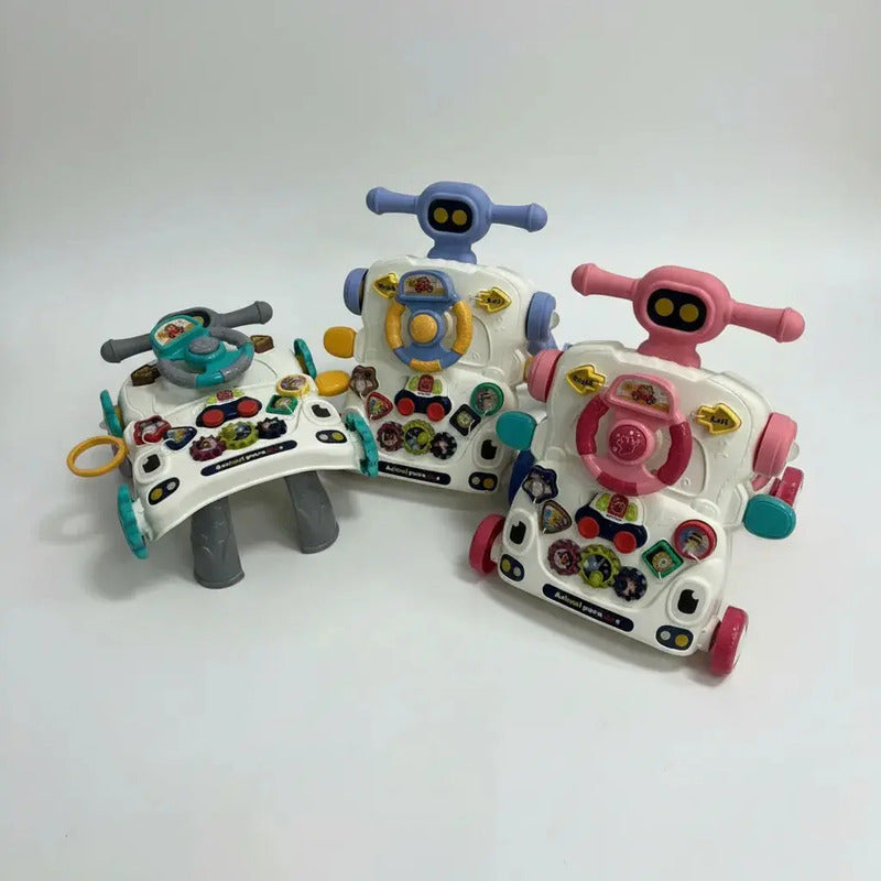 Andadera Caminador Kidshop3 En 1 Mesa Y Actividades He0801-1 Color Gris