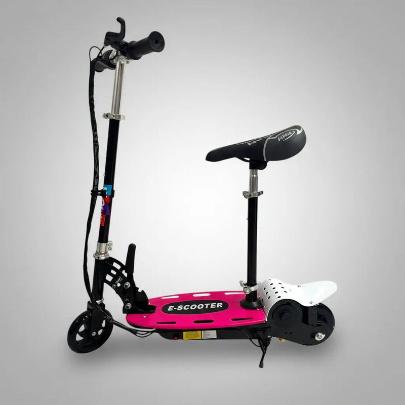 Patineta Eléctrica Metalizada Para Niños 8-13 Años Color Rosa Claro