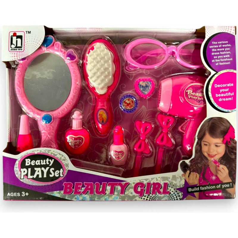 Set De Juguete De Belleza Portátil Con Accesorios Px1593