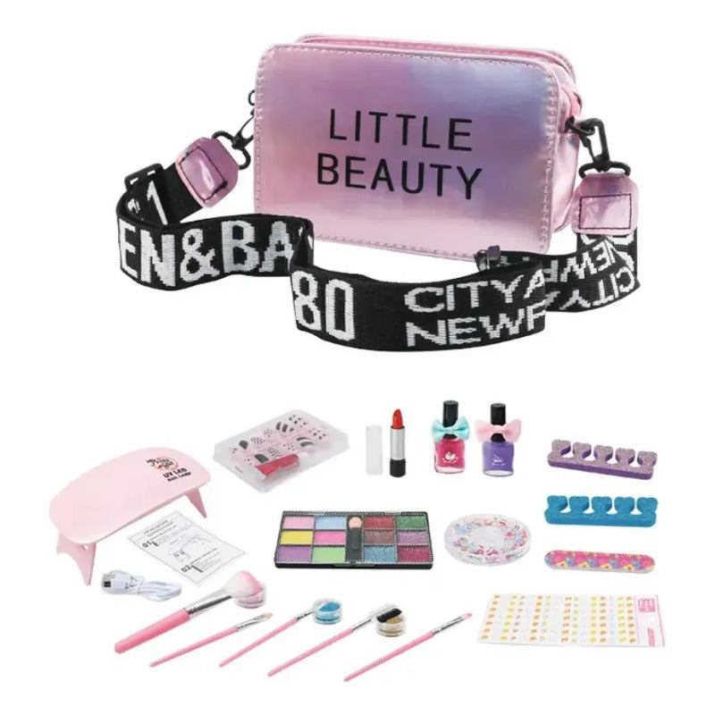 Maquillaje Real Para Niñas, Lavable Y No Tóxico Bolsito