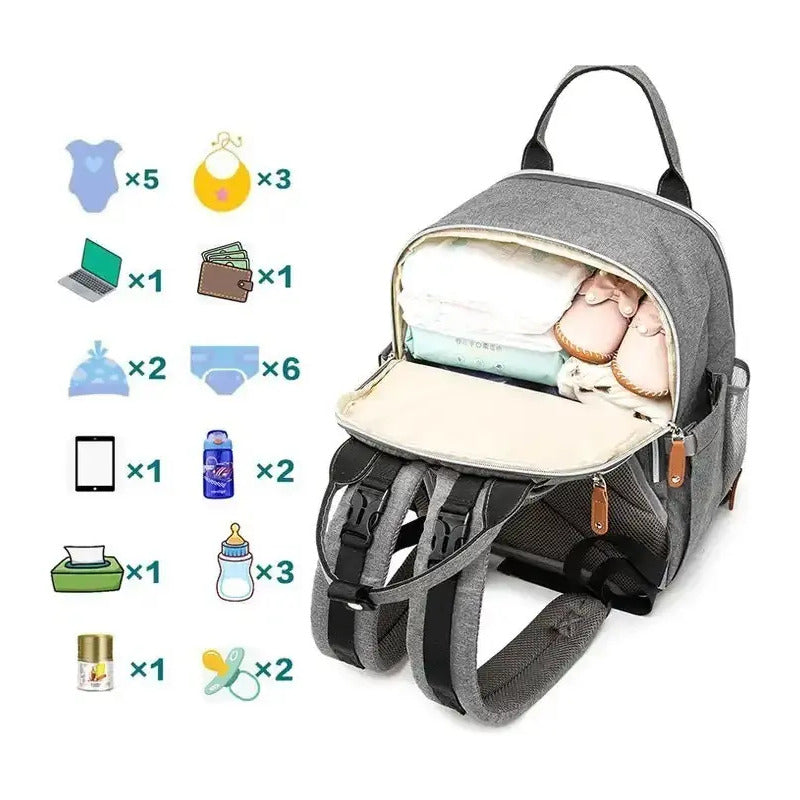 Pañalera Bolso Materno Multifuncional Cambiador  Ld2204