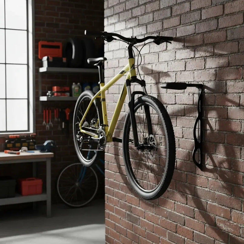 Soporte De Pared Para Bicicleta Genérica Fijo Color Negro Unidad