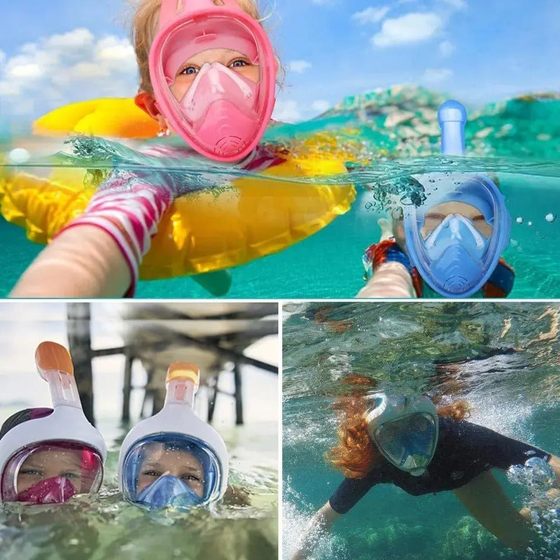 S/m Snorkel Natación Facial Máscara Antivaho Buceo Superfi