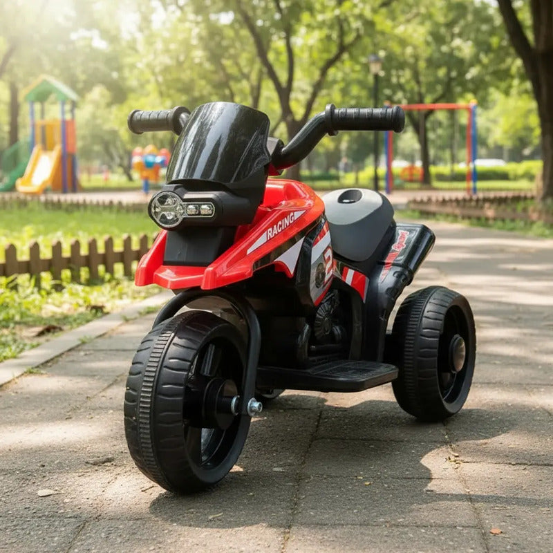 Moto Carro Recargable Eléctricas Montable Hasta 5 Años Color Rojo 110v