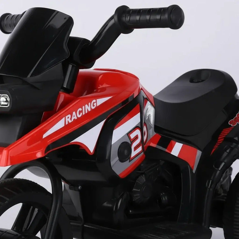 Moto Carro Recargable Eléctricas Montable Hasta 5 Años Color Rojo 110v