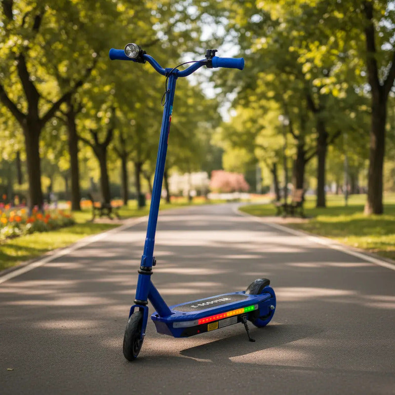 Patineta Scooter Eléctrico Con Luces Kidshop Pt10