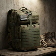 Mochila Maleta Maletin Táctico Militar 40 Litro Verde Musgo Liso