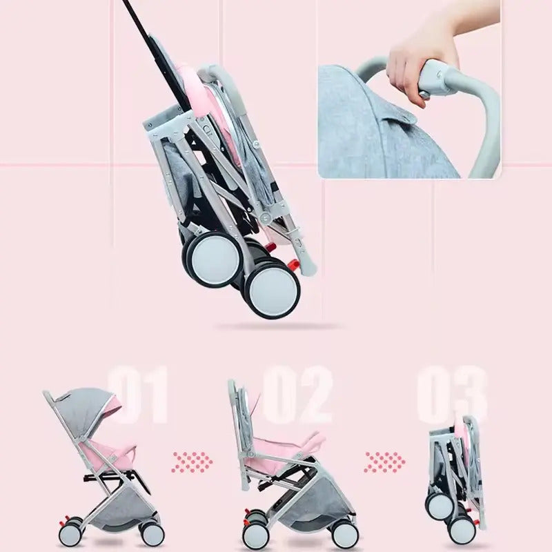 Coche Paseador Para Bebe Tipo Maleta + Toldillo 609-2