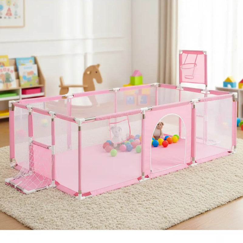 Parque Infantil Corral De Juegos Bebes Con Cancha