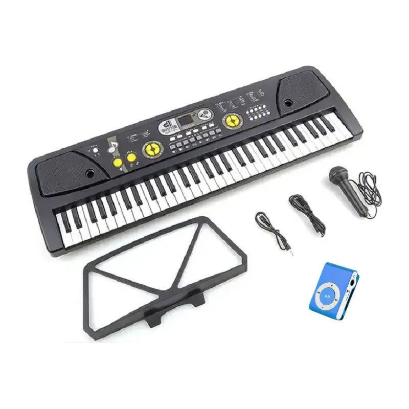 Teclado Organeta Piano Electronico 61 Teclas + Microfono Mp3