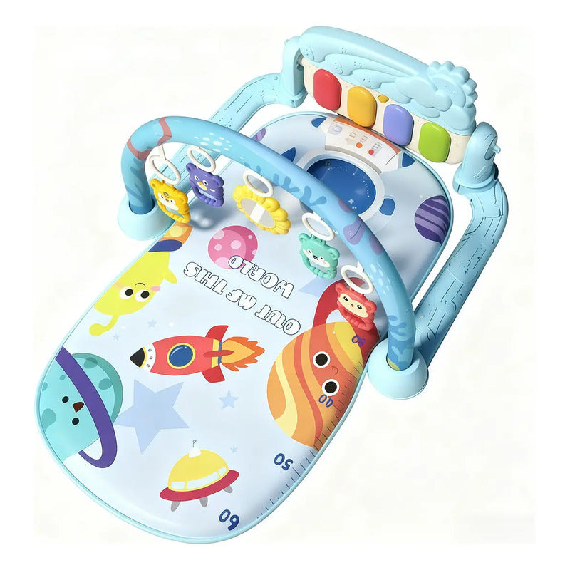 Gimnasio Tapete Musical Para Bebe Niños Hr5625 Azul Claro