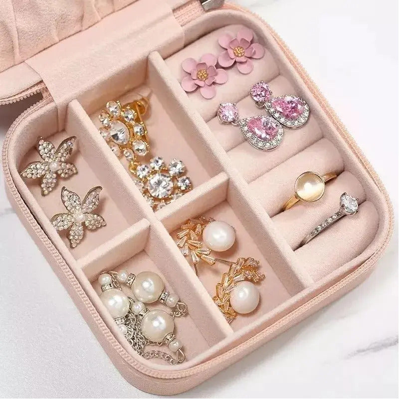 Joyero, Organizador, Estuche Para Joyería, Caja Para Joyas Nude
