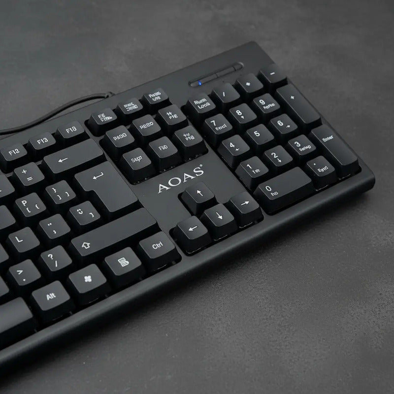 Teclado Mecanico Usb Negro Inglés Internacional