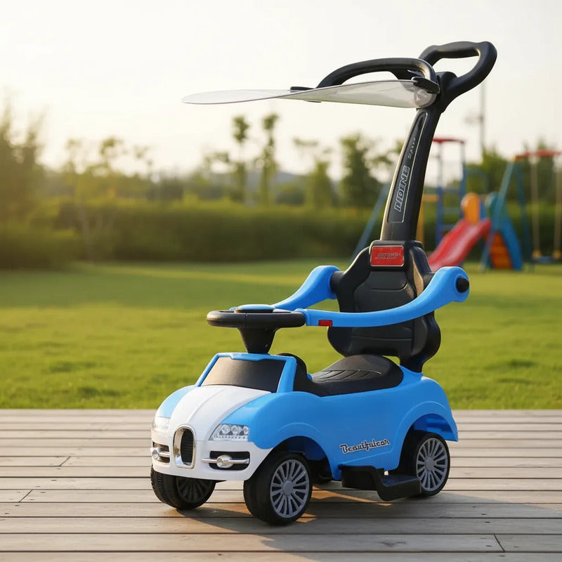 Carro Montable De Impulso Para Niños Musical J-bc8307p Azul