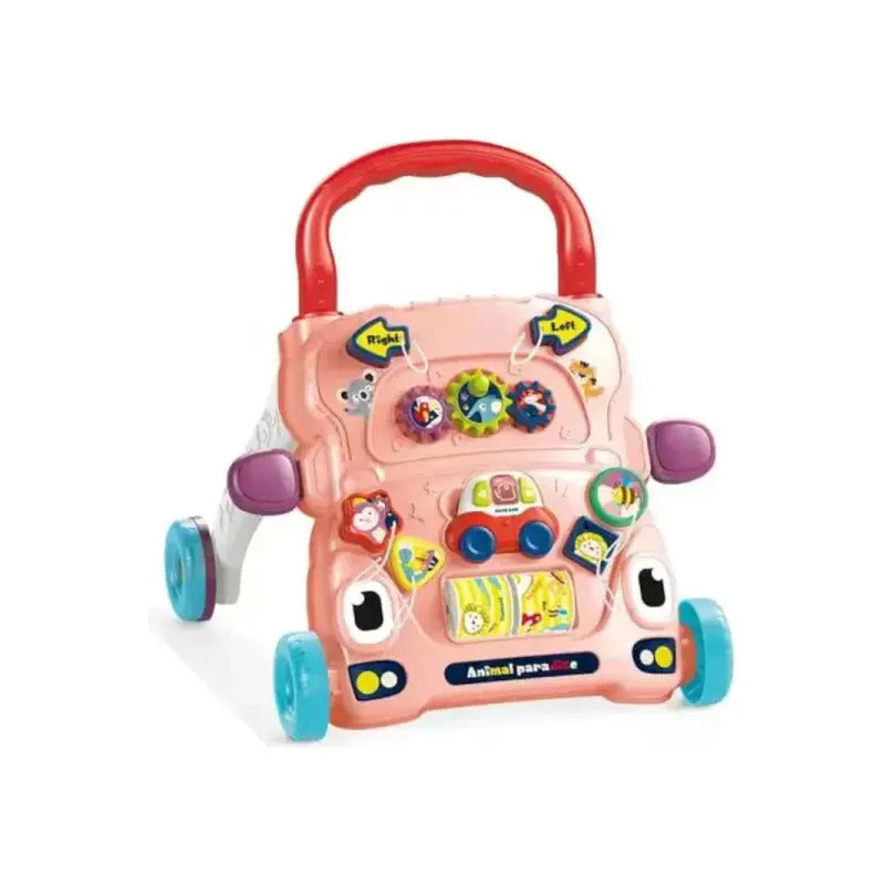Andador Caminador Bebe Con Luz Y Sonido He0833 Color Rosa