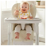 Silla Comedor Kidshop Doble Bandeja Plegable Elefante Blanco