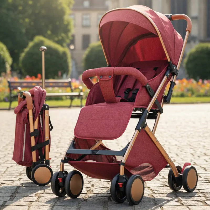 Coche Paseador Para Bebe Tipo Maleta + Toldillo 609-1