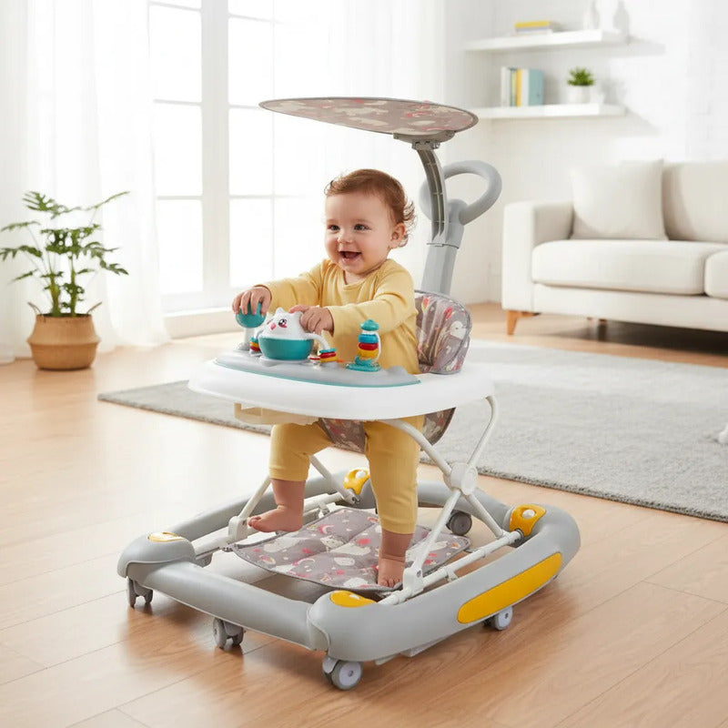 Caminador Mecedora Guia Musical Bebe Tapete Saltarin 834b