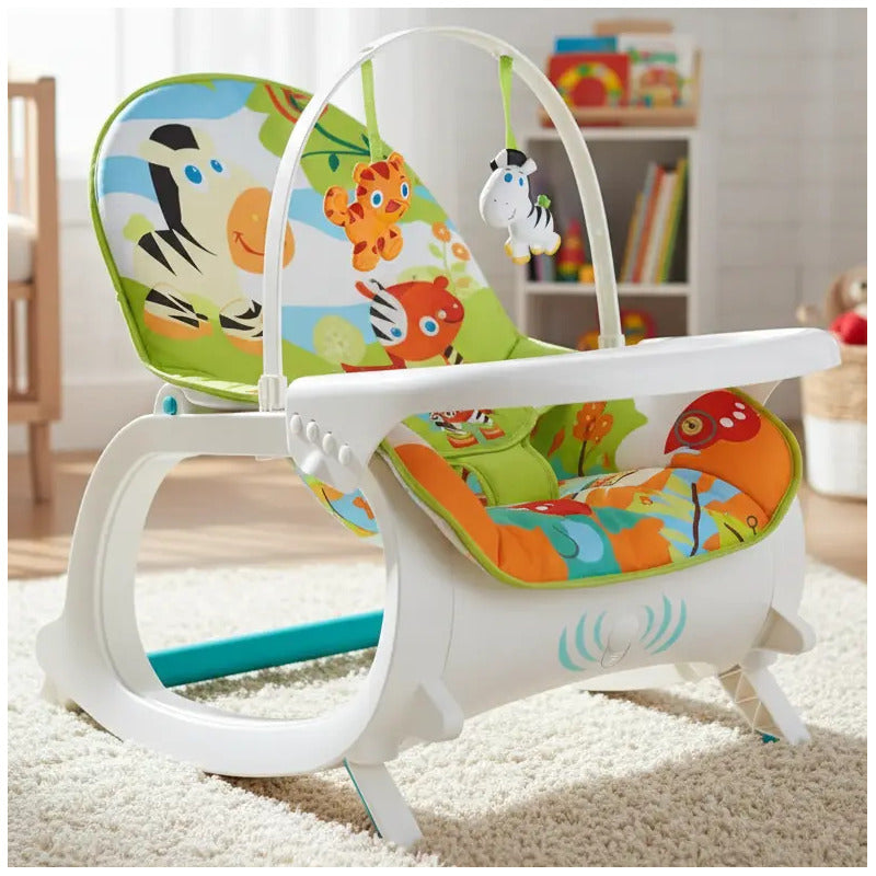 Silla Mecedora Vibradora Crece Conmigo Bebe Selva Comedor