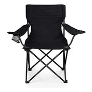 Silla Plegable Y Portátil Para Campamento, Playa Color Negro